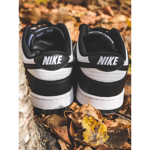 Nike (Nike) 618Dunk Low 'White/White/Black' Black and White Panda Shoes DD1391-100 Bandera oficial CW1590-100 [GS] 36 Identificación de soporte