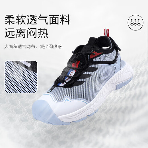 Dr. Jiang's summer boys' breathable sports-style toe-cap sandals, belted large children's domestic children's sandals, green 36, foot length approximately 22.8-23.4