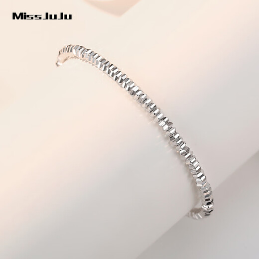 Miss JuJu pt950 platinum abacus bead bracelet for women, fashionable platinum transfer bead bracelet, adjustable, weight 12.1-12.3g