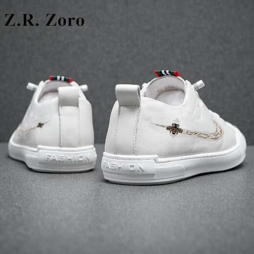 Z.R.Zoro Zapatos de hombres de alta gama de alta gama verano 2025 Nuevos zapatos casuales de la estación europea zapatos blancos de alta gama zapatos para hombres hombres blancos 40 zapatos de cuero talla