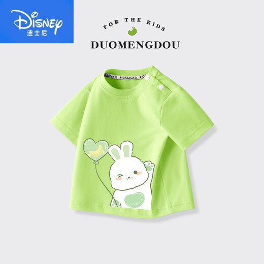 迪士尼（Disney）童装男女童短袖小童a类纯棉上衣儿童可爱T恤2025夏季宝宝半袖 AP14109粉 80