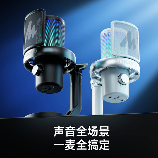 Maono Microphone Computer Wireless Radio Microphone Game Live Singing K-Song Recording Noise Reduction AI Voice Changing Mobile Phone Microphone Desktop Microphone Horcus Same Model Maono DM40 DM40 White - Cantilever Model - (Same Model as Horcus)