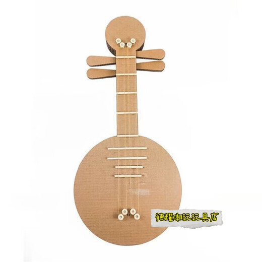 汇智之城幼儿园手工材料 铜鼓手工diy乐器制作纸板打击小鼓+半成品材料 腰鼓材料包+胶棒+胶枪+颜料