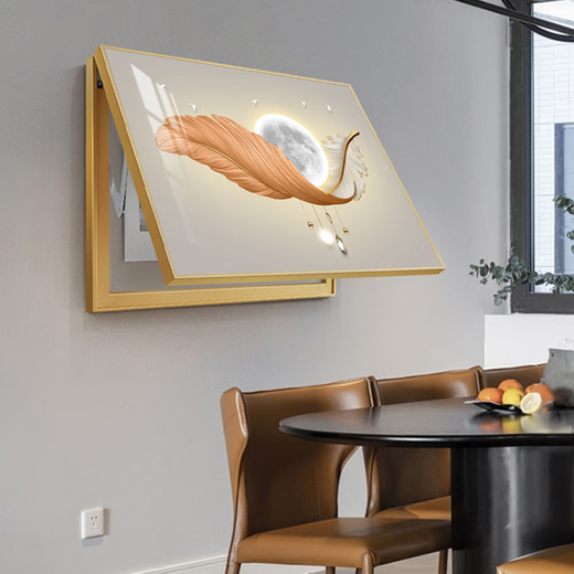 
Light luxury meter box decoration painting modern simple living room distribution box hanging painting without punching power main switch cover box K12189 60*50 (blocking 50*40cm) hydraulic model