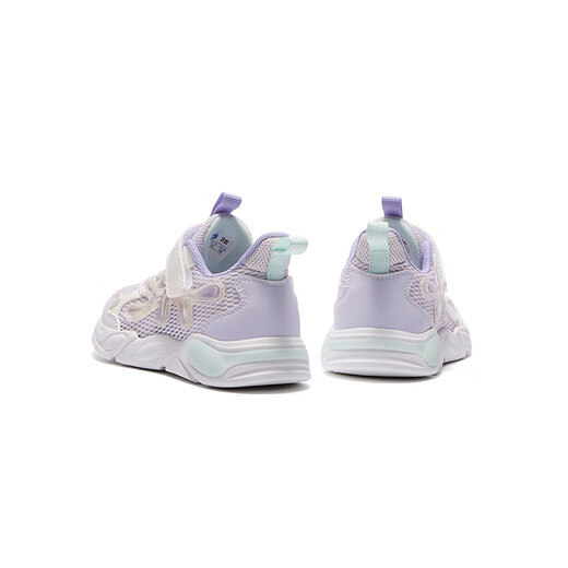 
361 children's shoes, children's sports shoes, 25 summer girls' breathable mesh soft elastic casual shoes, purple 31