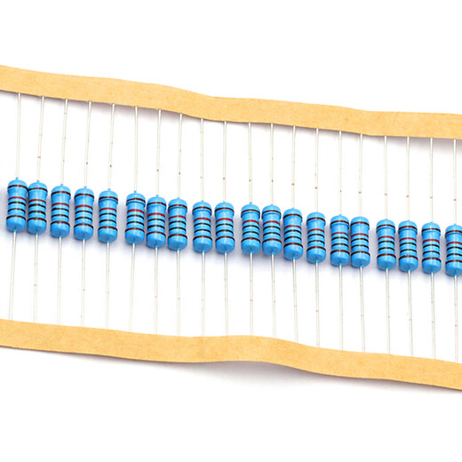 Dafuri 1W metal film resistor element 1% five-color ring 1K 2k 10K 100 ohm 1M3K22 ohm 4.7K47K20 15K 1% (20 pcs)