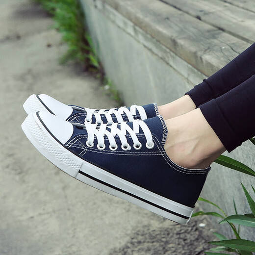 Europäisches Pastoralpaar Leinwandschuhe für Männer 2025 Sommer New Low Top Casual Sports Schuhe für Männer trendy und vielseitig (PJ) 6621 Blue 41