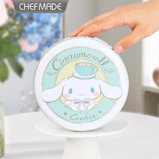 学厨玉桂狗联名烘焙工具厨房小工具DIY烘焙刮刀打蛋器揉面垫面粉筛 玉桂狗曲奇饼干盒CL5009