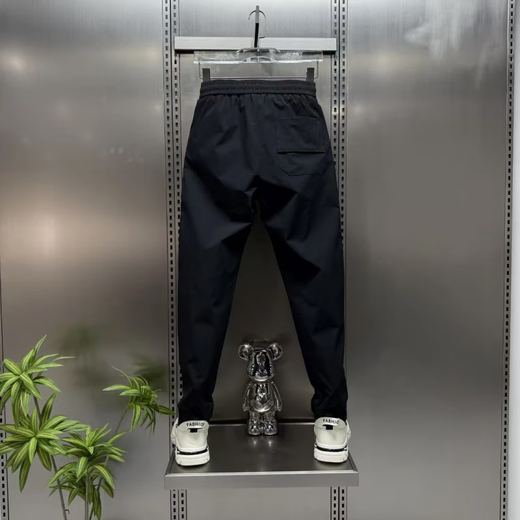 LISER小新严选服饰男士休闲裤2025春夏薄款束脚裤潮流修身百搭运动长裤 灰白色(6625) 29 (建议90-115斤)