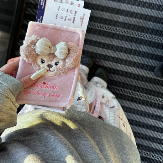 Shirley mei peluche pasaporte billetera certificado integrado paquete de summer viajes para niñas de pasaporte de la tarjeta de protección de pasaporte paquete de pasaporte shirley mei pasaporte 15 cm