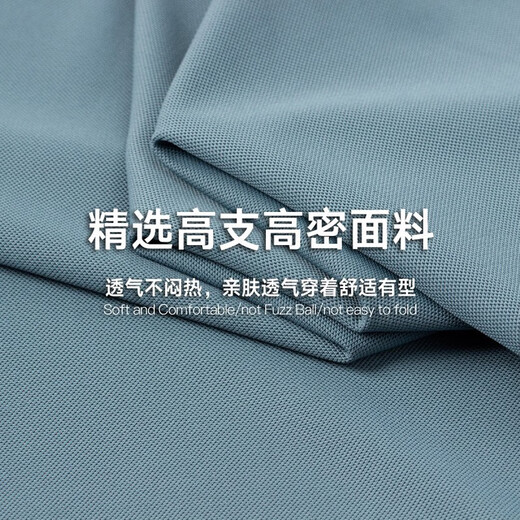 罗蒙蒙罗蒙POLO衫男士短袖t恤中年爸爸装冰丝商务休闲夏季薄款翻领半袖 1421天蓝+1421灰绿 均码 m