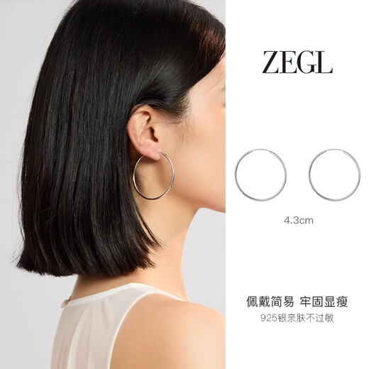 ZEGL925 sterling silver earrings, women's earrings, earrings, elegant, luxurious and luxurious, as a birthday gift for your best friend