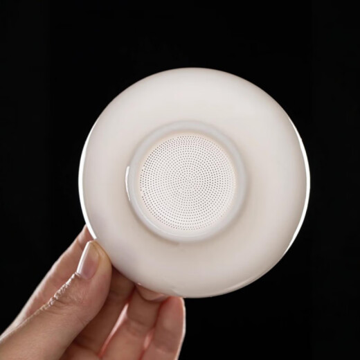 
Pangdonglai quality mutton fat jade white porcelain full-ceramic tea leak tea filter full-ceramic filter 679 holes