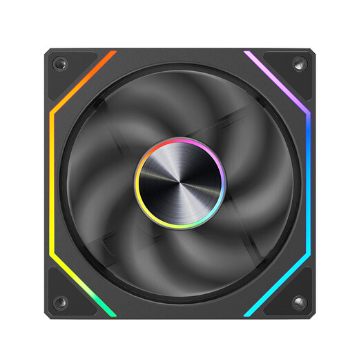 Wanjia Prism 8Pro ARGB fan black reverse blade chassis cooling 12CM fan divine light synchronization 5V3-pin ARGB PWM temperature control speed regulation