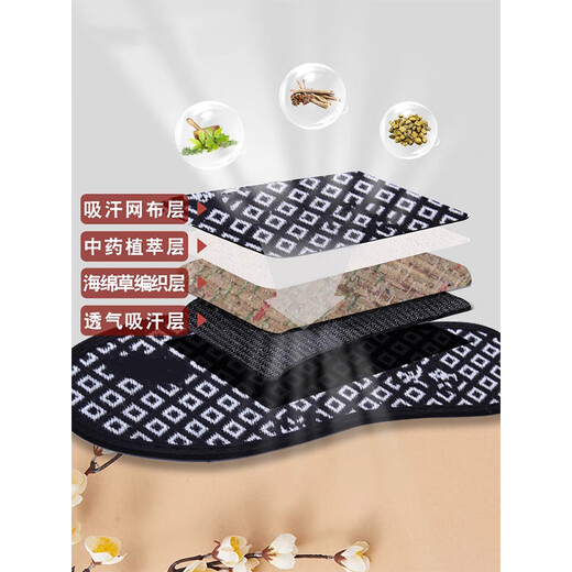 骉祥抗菌除臭鞋垫吸汗透气防臭留香男女去脚臭皮鞋运动减震春夏季y 亚麻 9906-6双 44码
