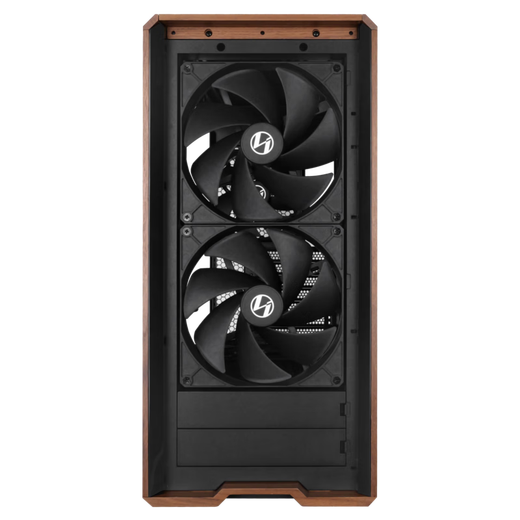 LIANLI L217 mid-tower desktop gaming case, black, comes standard with 5 fans/supports EATX motherboard/supports back-plugging/dual switches