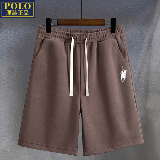 POLO SPORT American Ralph Lauren Summer Thin Teenagers Stretch Loose Shorts Elastic Belt Quarter Pants Casual Pants Men 777-Shorts-Q1 Khaki 3XL Recommended 170-190Jin Jin is equal to 0.5 kg