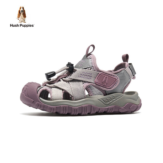 Hush Puppies children's shoes boys' sandals 25 summer new models for children, girls, middle and large children's sandals soft-soled outdoor river-traveling casual shoes HP5706024 purple 29 suitable for feet 18.6cm long