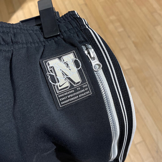 耐克（NIKE）男裤2025秋季新款运动裤加绒保暖针织休闲裤卫裤束脚裤长裤 HJ3884-010黑色 XL