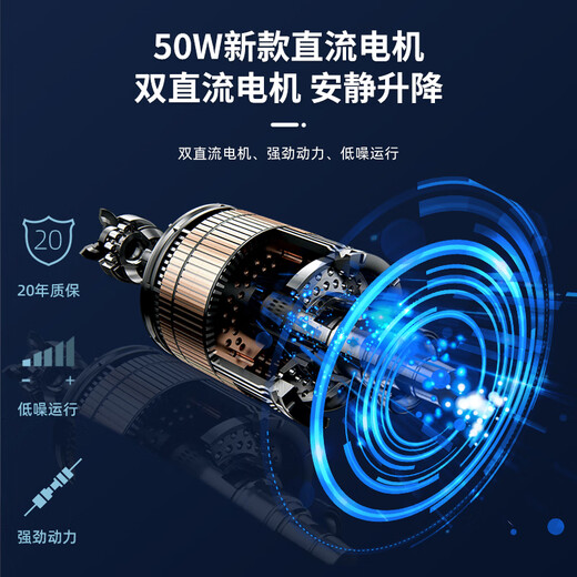 Lianqing ultradünner, unsichtbarer elektrischer Wäscheständer für den Innenbalkon, automatische Hebebeleuchtung, intelligenter Wäscheständer LQ9202 9202B-S, ultradünnes Modell (Doppelmotorantrieb)