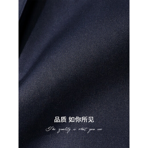 COCOBELLA quiet luxury style simple temperament worsted texture suit women's business commuting suit SI0001 deep sea blue L