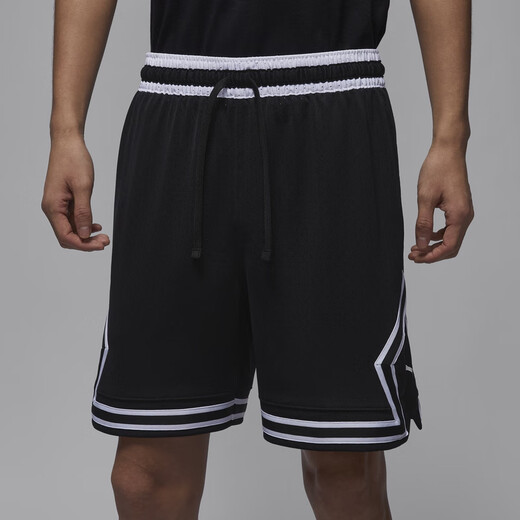 耐克（NIKE）Jordan官方耐克乔丹男子速干网眼布短裤篮球运动裤透气轻便HF9911 010黑/白/白 M