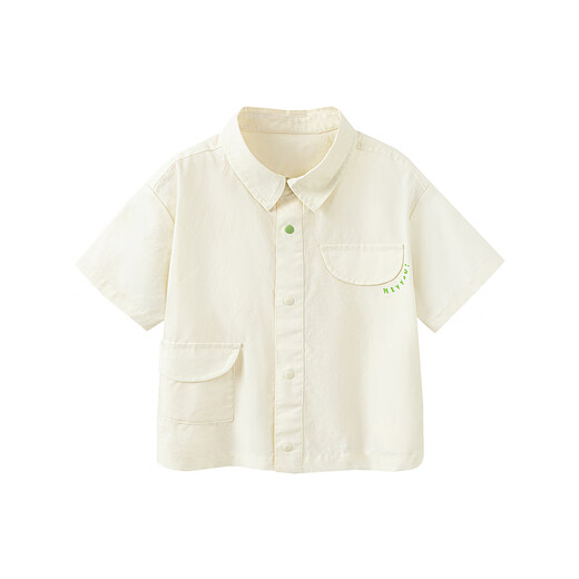 Mini Bala pure cotton boy's work style short-sleeved shirt summer new baby light top