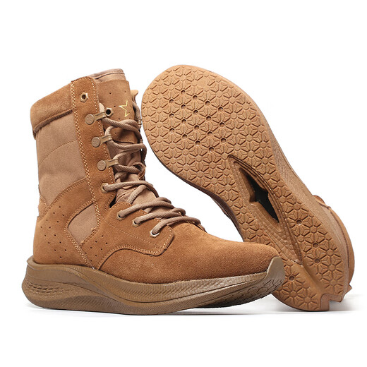 Jihua 3545 Nouvelles bottes de combat modifiées magiques chaussures de combat brune masculin plaque de carbone ultra-légère évaluation de formation spéciale du côté de formation spéciale zipper de nouvelles bottes de combat magiques [ultra-inversion] 41/255 [outil d'évaluation]