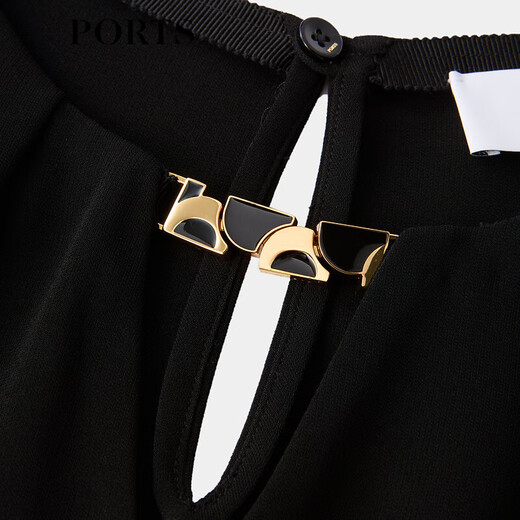 PORTS women's shirt LT8B005TWB029 black 2