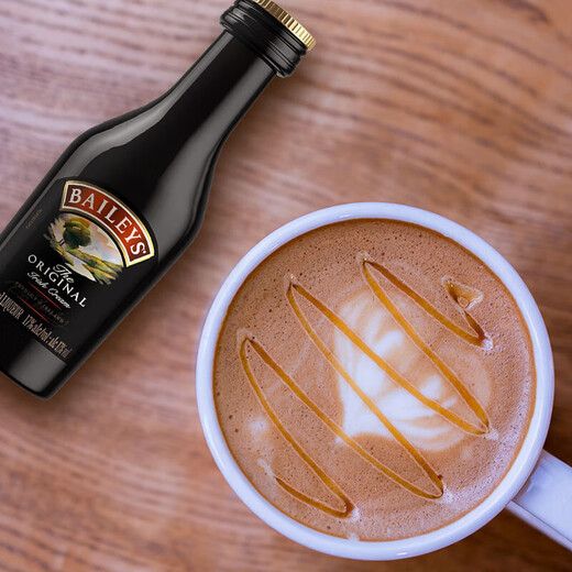 百利（Baileys）甜酒进口小瓶洋酒小酒版酒伴 甜酒50ml+草莓奶油味50ml