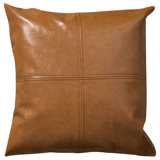 The leather pillow on the leather sofa in Shantoulin Village living room is light luxury color-blocking oil wax leather pillow sofa cushion living room leather YY1049 pillowcase 45*45CM only