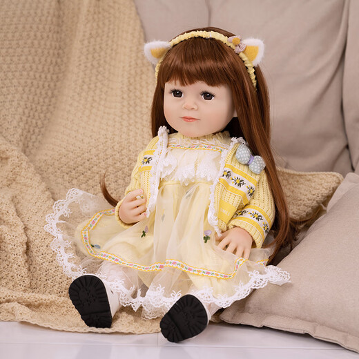 Doris 55cm Rebirth Simulación Batimiento de muñecas Princesa Regalo Regalo Vestido de juguete Regalo de cumpleaños para bebé