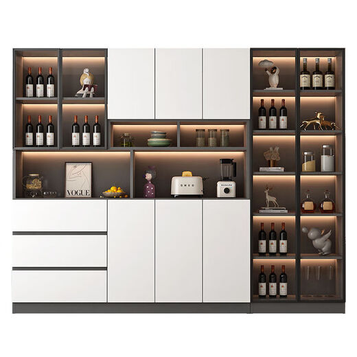 Споведная шкафа Clcey Integrated Wall Wall Suld Sainet Santending Modern Simple Home Home Home Living Custom Стиль хранения стиль 12240*40*220 Установка домашнего пакета
