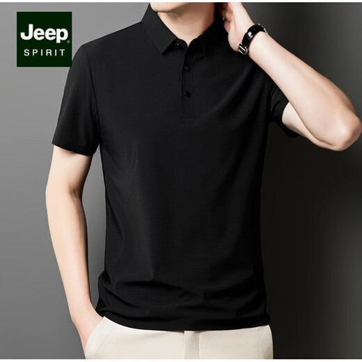 Jeep Spirit Ice Seide Traaceless kurzärmeliges Polohemd Herren 2025 Sommer neuer Stil mittleren und junger Revers T-Shirt-Geschäft