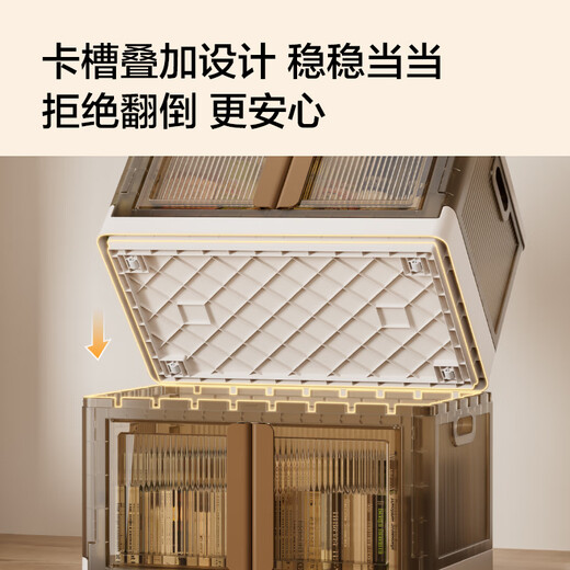 Made in Tokyo, Italian cocoa storage cabinet, installation-free storage cabinet stacked wardrobe, shared top cover, 64 sides wide, 5 layers