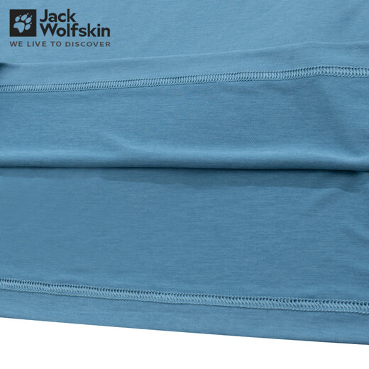 Jack Wolfskin Polo camiseta Camiseta para hombres Sports de primavera y verano Camiseta al aire libre Camiseta informal diaria y transpirable Camiseta de manga corta 1289/Sea Blue 2xl 185/108a