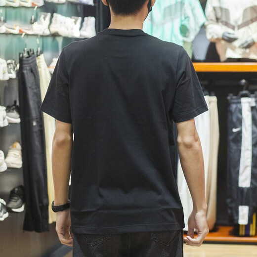阿迪达斯 （adidas）短袖T恤男士2025夏季新款运动服针织透气宽松舒适休闲圆领上衣 HC9712黑色 M