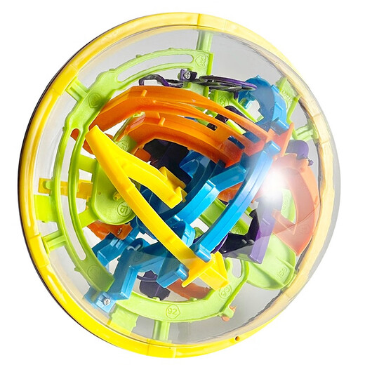Aikeyou 3d Maze tridimensionnel Maze Ball, balle, balle, intelligence, boule de fer, soucoupe Uver, Rubik's Cube, Toys de pensée pour enfants Toys 100 niveaux + base