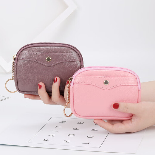 Kangaroo Frauen weiche Ledermünze Brieftasche Mädchen Reißverschlussbeutel Coin Bag Koreanische Version Kurzer kleiner Brieftasche Mini Handtasche Schlüsselkarte Freundin Frau Mutter Geburtstag Valentinstag Geschenk Schwarz