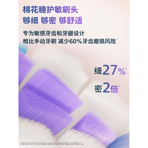 
Philips (PHILIPS) [Same Model of Xiao Zhan] Philips Electric Toothbrush Diamond 7 Series Pro Sensitive Brush Adult Couple Soft Hair [3 brush heads in hand] Diamond 7 Series Pro Sensitive Brush Dawn Gold (Spokesperson