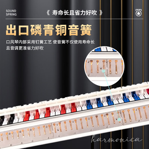 东方鼎（EAST TOP）37键口风琴T37 儿童初学入门课堂演奏 音乐启蒙乐器 红色