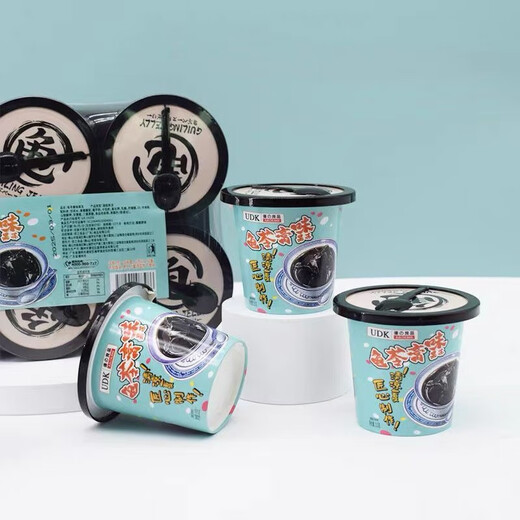 
UDK Youzhiliang Turtle Jelly 690g Summer Jelly Office afternoon tea instant snack Turtle Jelly flavored jelly 690g*1 box
