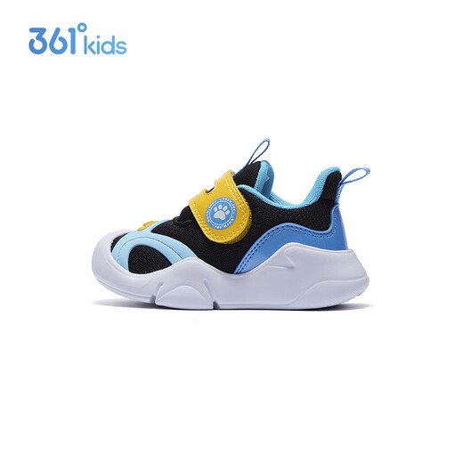 361 Chaussures pour enfants, chaussures de sport pour enfants 25 Four saisons, hommes et femmes, légers et doux et élastiques, chaussures pour les tout-petits pour enfants, chaussures de bébé, noir 24