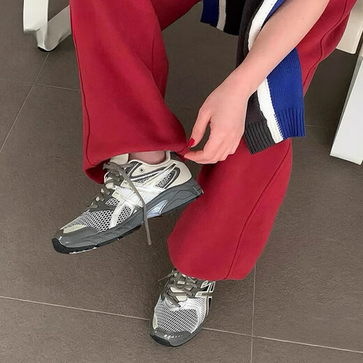 亚瑟士（asics）GEL-DS TRAINER 14田嘉瑞同款25低帮休闲跑步鞋 1203A607-020青木灰 田嘉瑞同款 36