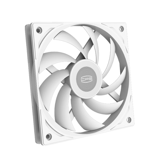 Overclocking Triple (PCCooler) F5 R12015 White 12 cm Ventilador de chasis de 15 mm Ventilador delgado de 4pin 4pin dual de bolas adecuados para ITX modificación del radiador informático de presión descendente