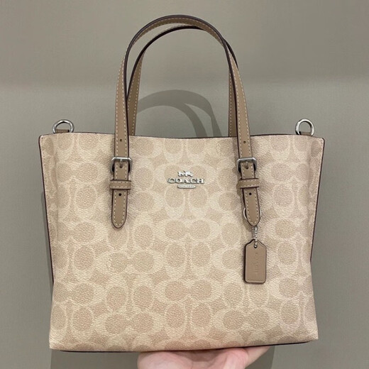 
CoaCH (COACH)/CoaCH tote bag large size mollie25 one-shoulder hand-held shopping bag women's bag new color milk tea large size CV967-SVPWH