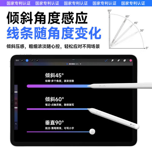 Howl Monkey iPad-Kondensator Pen Apple Pencil Erste und zweite Generation Apple Anti-Missue Tablet Malmals Stylus [2025 Upgrade] Elektroplatingmodell