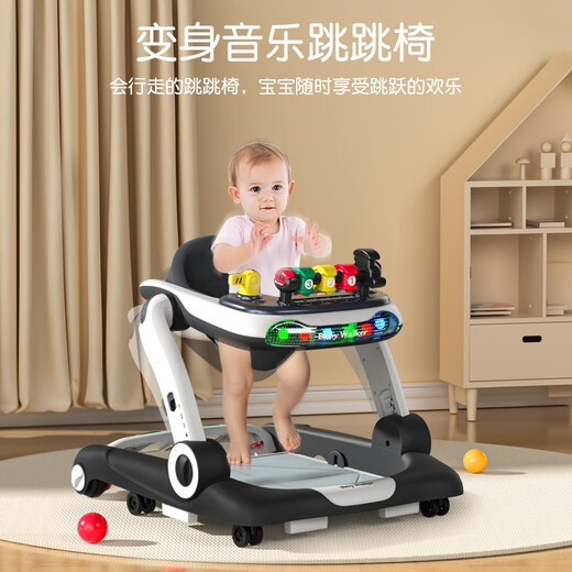 樱桃贝贝【顺丰快递】婴儿推车学步车助步多功能约1-3岁宝宝防侧翻 豪华款【7档模式调节】红白拼接