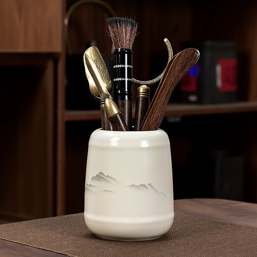 Zhengyang Ru kiln automatic tea set set for home use complete set of lazy anti-scalding all-in-one stone grinding rotating tea maker office gift Huang Ru/automatic (Yunhai) + six cups + tea ceremony