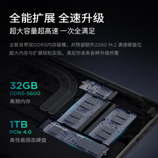 联想小新Pro16 2025轻薄笔记本电脑 2代酷睿Ultra5 32G 1T 2.8K OLED 120Hz 1100nits【国家补贴20%】